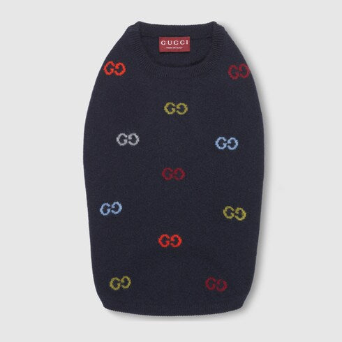 Wool pet sweater - navy