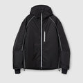 GG technical fabric jacquard jacket - black