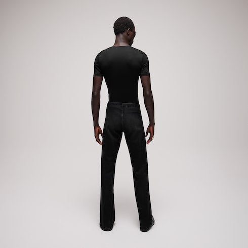 Silk jersey T-shirt - black
