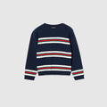 Baby cotton sweater with Web - dark blue
