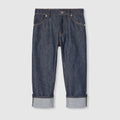 Children's denim pants with Web - dark blue