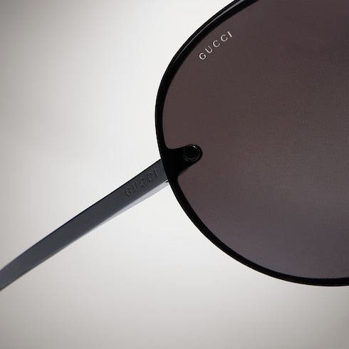 Mask frame sunglasses - black