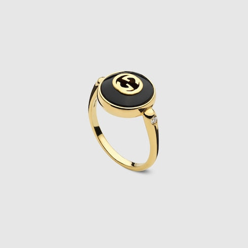 Gucci Interlocking 18k ring - 18k yellow gold