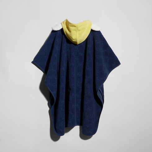 Children's GG terrycloth towel - dark blue