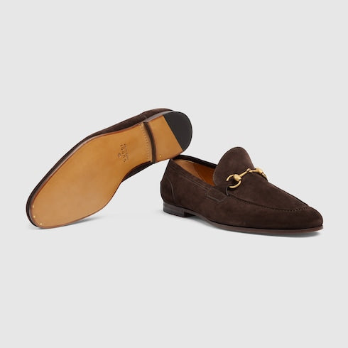 Men's Gucci Jordaan loafer - dark brown suede