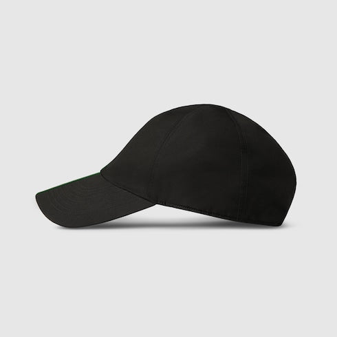 Cotton baseball hat with Web - black