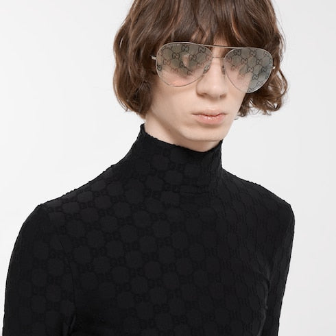 GG stretch jersey T-shirt - black