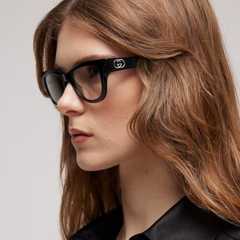 Geometric optical frame - black