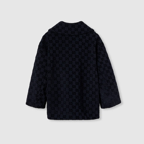 Children's GG neoprene jacket - dark blue