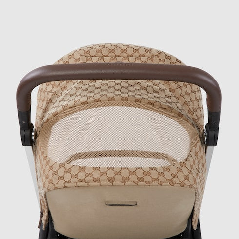 Gucci Stroller - beige and ebony GG canvas