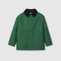 Children's GG cotton jacket - green