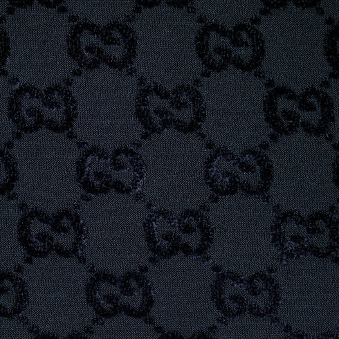 Children's GG neoprene mini skirt - dark blue