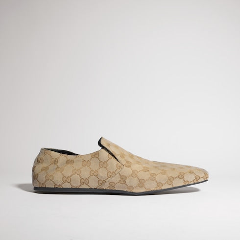 Men's Cupertino loafer - sand and brown GG canvas
