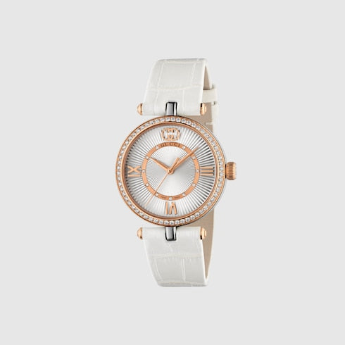 Model 2000 watch, 30mm - white alligator