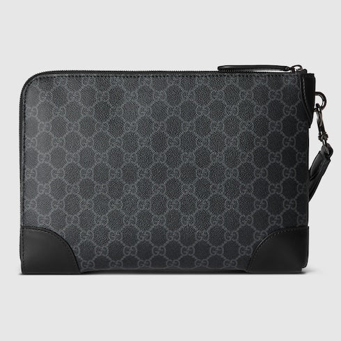 GG Emblem small business case - black fabric