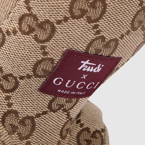 GG stuffed dog - beige and dark brown