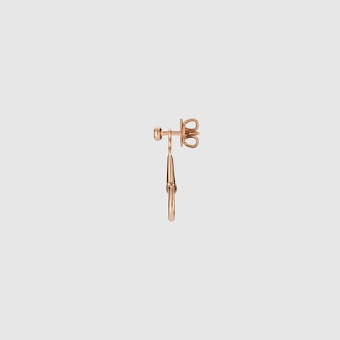 Gucci Horsebit diamond 18k earrings - 18k rose gold