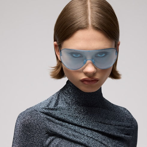 Mask frame sunglasses - blue