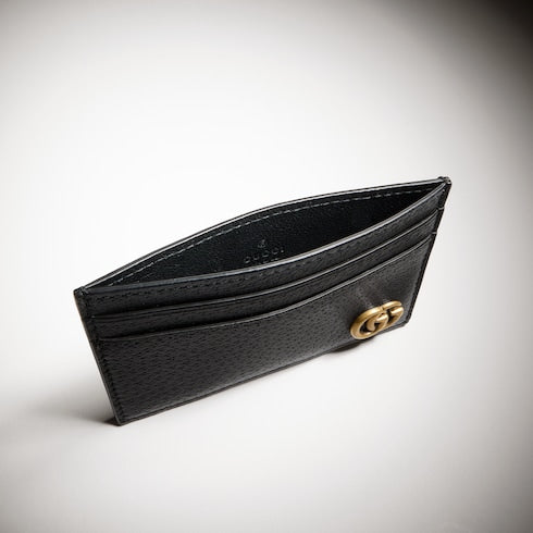GG Marmont card case - black leather