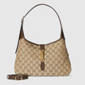 Gucci Jackie 1961 medium shoulder bag - sand and brown GG canvas