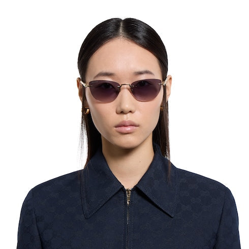 Cat-eye sunglasses - gold