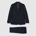 GG wool jacquard suit - dark blue