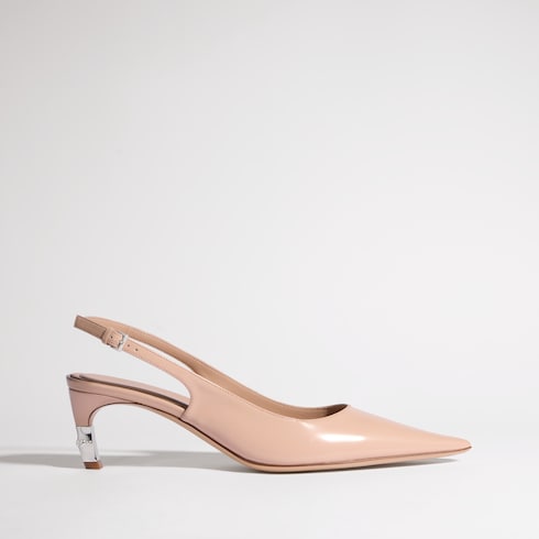 Women's Castello slingback - pink beige leather