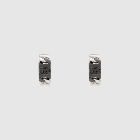 Gucci Interlocking mini earrings - 925 sterling silver