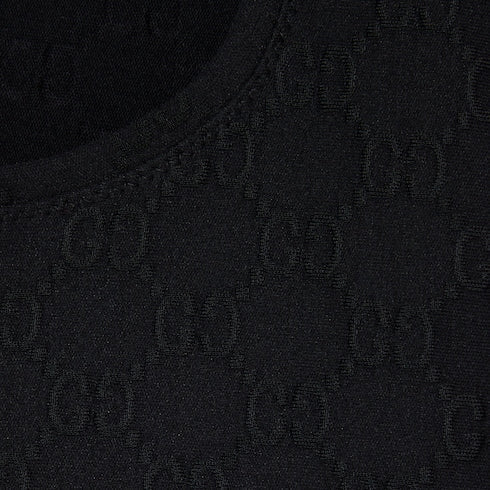 GG jersey jacquard dress - black