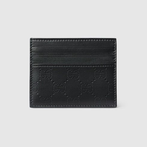Aria card case - black GG leather