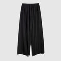 Cotton acetate faille pants - black