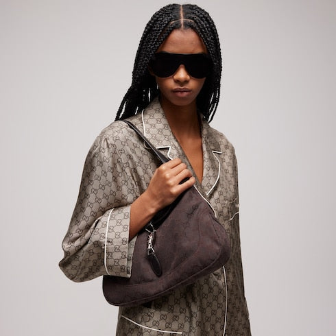 Gucci Jackie 1961 medium shoulder bag - brown GG canvas