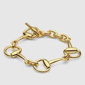 Horsebit chain bracelet - gold-toned brass