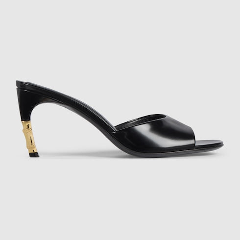 Women's Castello slide - black leather