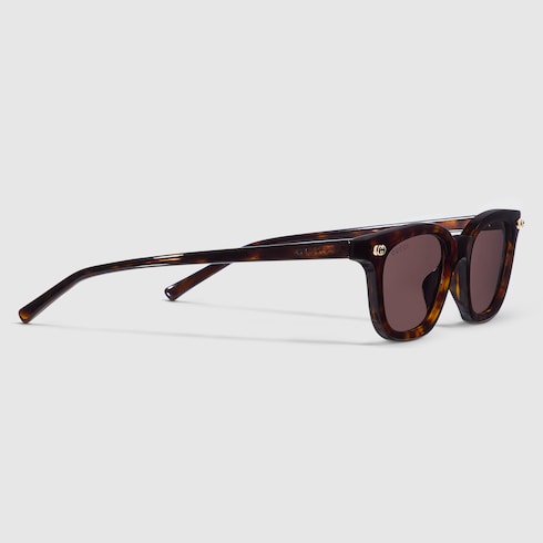 Oval frame sunglasses - dark tortoiseshell