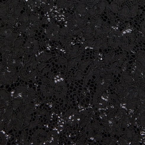 GG flower stretch lace dress - black