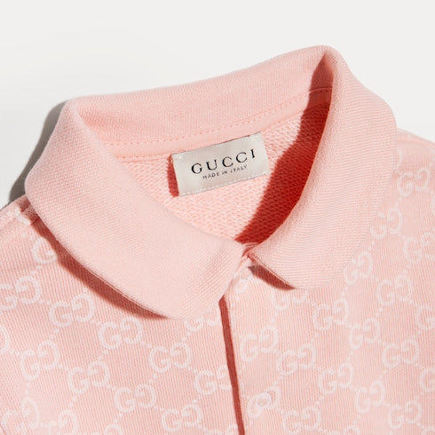 Baby printed cotton cardigan - light pink