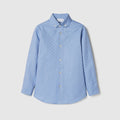 Children's Oxford cotton GG shirt - light blue