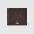 Lira bi-fold wallet - dark brown leather