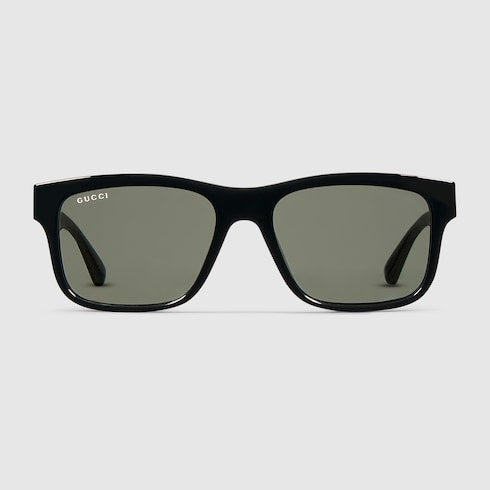 Rectangular frame sunglasses - black