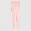 Stretch silk faille leggings - light pink