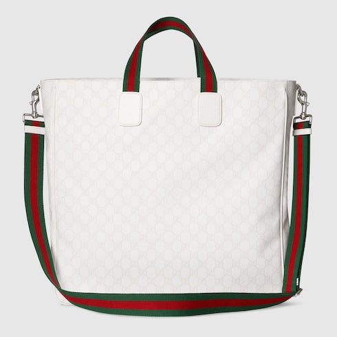 Large crossbody bag - white GG Supreme
