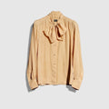 Interlocking G chain silk jacquard shirt - beige