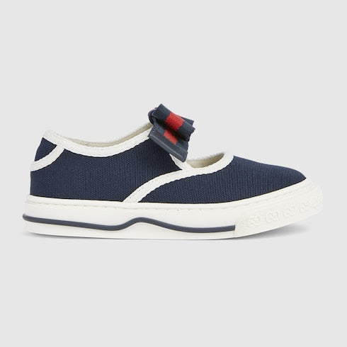 Toddler sneakers with Web - dark blue canvas