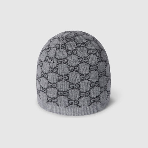 Baby GG wool hat - grey and dark grey