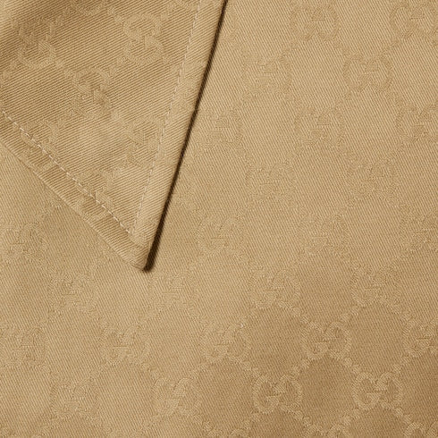 GG cotton gabardine jacket - beige