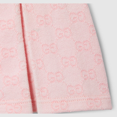 Children's GG cotton mini skirt - light pink