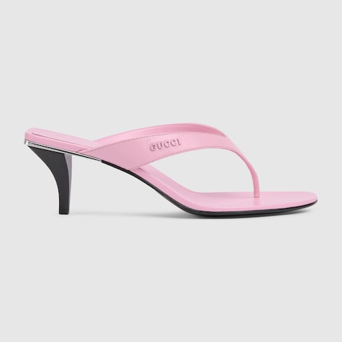 Women's Vittoria thong - light pink leather