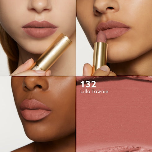 120 Sonia Light Beige, Rouge à Lèvres Mat Lipstick - 132 'Lilla Tawnie'