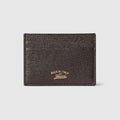 Lira card case - dark brown leather